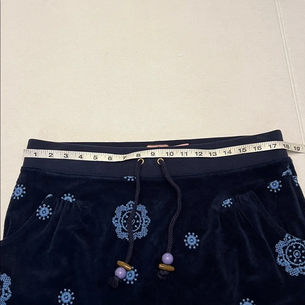 Y2K JUICY COUTURE VINTAGE EMBROIDERED TERRY MINI SKIRT LARGE